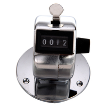 New Round Base 4 Digit Manual Hand Tally Mechanical Palm Click Counter 2024 - buy cheap