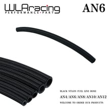 WLR RACING - 6 AN Pro's Lite Black  Braided Racing Hose Fuel Oil Line 350 PSI 0.3M WLR7312-1 2024 - buy cheap