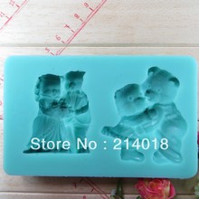 Silicone Bear Mold Fondant Cake Decoration Mold Chocolate Silicon Forms Aroma Stone Moulds Cartoon Silicone Rubber PRZY 001 2024 - buy cheap