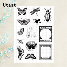 Insect Specimen Clear Silicone Stamps /Transparent Rubber Stamp for DIY Scrapbooking /Photo Album Decorative Craft Making 2024 - buy cheap