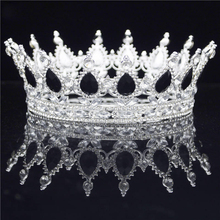 Королевская корона Noiva головной убор для выпускного вечера диадема и короны свадебные украшения для волос аксессуары для волос головной убор 2024 - купить недорого