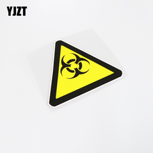 YJZT 14.3CM*12.8CM Warning Biological Hazard Personality Decoration Car Sticker Decal PVC 13-0171 2024 - buy cheap