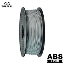 TOPZEAL-filamento de plástico ABS para impresora 3D, Color gris, 1,75mm, 1KG, 1,75mm 2024 - compra barato