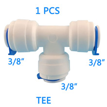 1PCS 3/8" 3-Way Union Tee Tube Quick Connect Fit for RO system Water Filter Connector Fittings T tipy fast joint free shipping 2024 - buy cheap