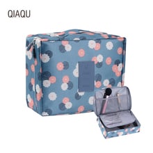 QIAQU Man Women Makeup bag nylon Cosmetic bag beauty Case Make Up Organizer Toiletry bag kits Storage Travel Zipper Wash pouch 2024 - buy cheap