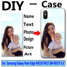 Capa com nome personalizado para foto, faça você mesmo, impressão em seu design para samsung galaxy note edge n9150 n915 SM-N915f 5.6" 2024 - compre barato