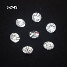 Shine 50 peças botões de costura acrílico álbum de recortes orifício único 11mm costura botões decorar botoes 2024 - compre barato