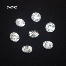 SHINE-Botones de Costura decorados, 50 Uds., redondos, un solo agujero, 11mm 2024 - compra barato