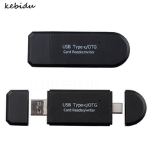 Kebidu-Mini lector de tarjetas OTG 3 en 1, a USB 2,0, tipo C, alta velocidad, Micro SD, TF, para teléfono móvil, tableta, portátil, PC 2024 - compra barato