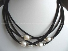 Elegante collar de perlas de agua dulce de 5 hebras, 10-11mm, 16 pulgadas, venta al por mayor 2024 - compra barato