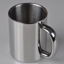 Taza de acero inoxidable con doble aislamiento contra café caliente, Taza de Viaje de empuñadura de metal, 200ML 2024 - compra barato