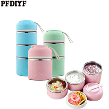 Japanese Thermal Lunchbox Leak-Proof Stainless Steel Bento Box Kids Portable Picnic School Food Container Box Dropshipping 2024 - buy cheap