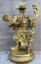 Estatua del dios de la lluvia del rey Longwang del Dragón de cobre de latón puro de la suerte de WBY---326 + + + 2024 - compra barato