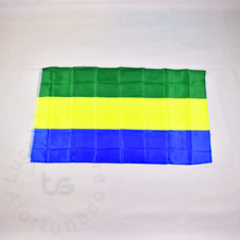 Bandera de Gabón colgante, 90x150cm, bandera nacional de Gabón para reunión, desfile, fiesta, decoración 2024 - compra barato