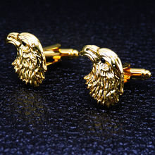 DY The new high-quality copper material fashion men's French Cufflinks Golden Eagle Raptor air supremacy Cufflinks 2024 - buy cheap