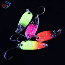 First Class 20pcs 3g Spinner Metal Fishing Lure Fishing Spoon Tackle Paillette Sequins Spoon Lures Mix Color Free Shipping 2024 - buy cheap