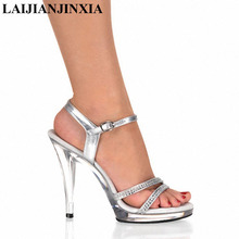 LAIJIANJINXIA New Women's Shoes 13CM High-heeled Shoes Night Club Pole Dancing Shoes Sexy Dance Shoes Fashion Thin Heels Sandals 2024 - buy cheap