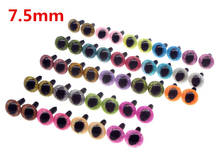7.5mm Safety Plastic eyes for toys/dolls Amigurumi craft  animal eyes cat eyes 10pairs/lot come with washers 2024 - buy cheap