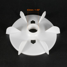 Uxcell-ventilador automotivo de plástico, 2 peças com 275x52mm, 6/9mm e 3mm, branco e redondo 2024 - compre barato
