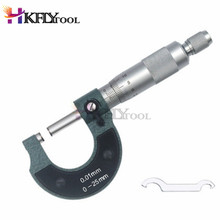 Outside Micrometer 0-25mm/0.01mm Gauge Vernier Caliper Gauge Meter Micrometer Carbon Steel Measure Tools 2024 - buy cheap