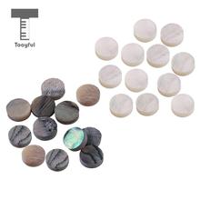 Tooyful 12pcs 6mm/0.23'' Luthier Fingerboard Dots with Inlay Material for Guitar Bass Ukulele Banjo Mandolin Parts Decor Gift 2024 - buy cheap