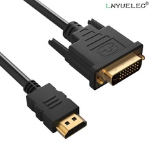 Dual Link DVI D 24+1 to HDMI-compatible Adapter Cable High Speed Bi-Directional for LCD HDTV Xbox PS3 Computer Projector 2024 - buy cheap