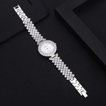 Jankelly-Reloj de pulsera de cristal austriaco de hoja con elementos de circonia AAA de buena calidad, joyería de moda para fiesta de boda, 2018 2024 - compra barato