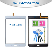 Сенсорный экран с дигитайзером для Samsung Galaxy Tab A 8,0 T355 T350, экран 8,0 дюйма, сенсорная панель, внешнее стекло, передняя панель, для планшета, с функцией сенсорного ввода, для Samsung Galaxy Tab A 8,0, T355, T350, сенсорная панель 2024 - купить недорого
