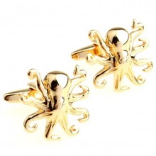 Gold Devilfish Cufflink Cuff Link 15 Pairs Wholesale Free Shipping 2024 - buy cheap