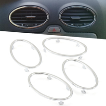 Car Sticker ABS Chrome Car air Vent trim outlet decoration frame Car-styling For Ford Focus 2 Focus MK2 2005-2013 2024 - buy cheap