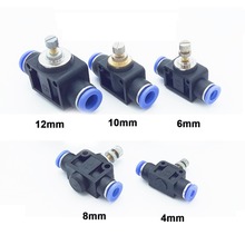 Throttle Valve SA 4-12mm Air Flow Speed Control Valve Tube Water Hose Pneumatic Push In Fittings Pneumatic Fittings Connectors 2024 - buy cheap