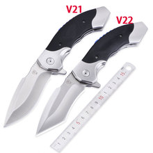 VOLTRON-cuchillo plegable con Cabeza de Acero y mango G10, herramienta de supervivencia para acampada al aire libre, utilidad EDC, V21, V22, 9Cr18Mov, nuevo 2024 - compra barato