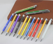 1 Pcs/lot Metal Ballpoint Pen Rotating Pocket-size Pen Portable Ball Point Pen Small Oil Pen Exquisite Brief 2024 - buy cheap