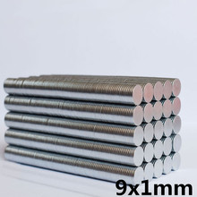 100pcs 9x1 mm N35 Super Strong Powerful Small Round Rare Earth Neodymium Magnets 2024 - buy cheap