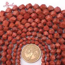 6,8,10,12mm Faceted Red Sandstone Beads Natural Stone Beads For DIY Necklace Bracelet Earring Jewelry Making 15" Free Shipping 2024 - buy cheap