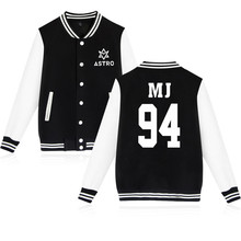 Kpop ASTRO STAR Group Baseball Uniform Coat Autumn Bomber Jacket Harajuku Streetwear Casual Tracksuit Hip Hop Brand Coats 2024 - buy cheap