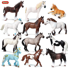 Oenux New Farm Animals Horse Model Action Figures Classic Appaloosa Clydesdale White Horses Figurines Collection Toy For Kids 2024 - buy cheap