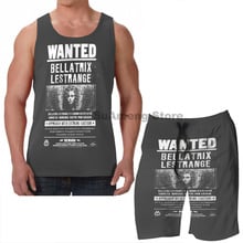 Summer funny print men Tank Tops Women wanted bellatrix lestrange men Board beach shorts women sets fitness sleeveless vest 2024 - buy cheap