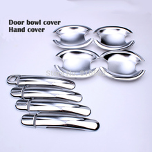 ABS Chrome Door Handle Cup Bowl Protecting Bowl Auto Hand cover fit for KIA Sportage R 2010-2016 4pcs per set Car door Cup Bowl 2024 - buy cheap