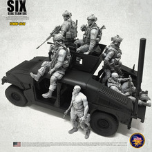 1/35 Modern American Seal Six Team Car Resin Soldiers 6pcs/lot 1641 2024 - buy cheap