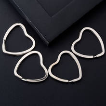 10PCS DIY Heart Metal Key Holder Split Rings Keyring Keychain Hoop Loop 2024 - buy cheap