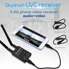 2019 New Skydroid UVC Dual Antenna Control Receiver OTG 5.8G 150CH Full Channel FPV Receiver W/Audio For Android 2024 - buy cheap