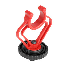 Красный подвесом Shockmount Стандартный внешней вспышки типа горячий башмак холодный установки вспышки «Горячий башмак» 1/4 винт микрофонная стойка для BY-MM1 Shotgum аксессуары для микрофона 2024 - купить недорого