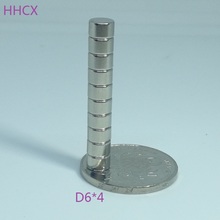 10PCS/LOT Magnet 6*4 Disc N35 Strong NdFeB Magnet 6x4 Neodymium Rare Earth Permanent Magnets 6 X 4 2024 - buy cheap