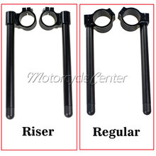 41mm Clip Ons Riser Regular Clip-on Fork Tube CNC Handlebars For Suzuki GSX750F GSX600F GSX1100 Katana GSX 600F 750F 1100 Black 2024 - buy cheap