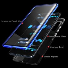 Double sided glass Magnetic case for Huawei Nova 7 SE Pro 6 6SE Honor V30 Pro 8S Alumium metal 360 degree Full Cover Case 2024 - buy cheap