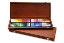 Free Shipping 72 Colors Mungyo Gallery Artists' Round Full SZ Oil Pastel Wood Box MOP-72W 2024 - buy cheap