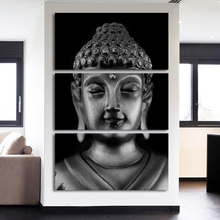 Quadro de parede Arte Casa Decoração Da Lona Pinturas Sala 3 Peças Budismo Estátua de Buda HD Imprime Posters Pictures Modern 2024 - compre barato