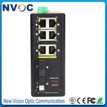 8Ports 10/100M Unmanaged Industrial PoE Fiber Switch,100M MM Dual Fiber 1310nm 2KM,4PoE IEEE802.3+2*E+2*EF Industry POE Switch 2024 - buy cheap