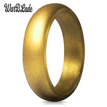 New Food Grade FDA Silicone Finger Ring For Men Women Wedding Jewelry 5.7mm Hypoallergenic Crossfit Flexible Gold Rubber Ring 2024 - buy cheap